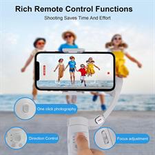 Gimbal stabilizer for Smartphone, M1 Handheld Foldable 3-Axis Gimbal with Tripod, Face Tracking Anti Shake Phone Stabilizer for Video Recording, Vlogging