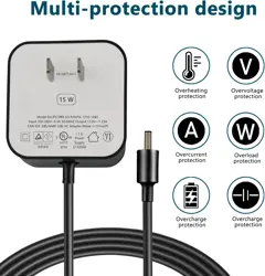 15W Power Adapter for Echo, Dot 3rd & 4th Gen, Kids Edition, Show 5, Spot, and Fire TV Cube, 5Ft AC Adapter (UK PLUG) (Used)