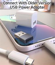 Syntech USB C Female to USB Male Adapter Pack of Three  [Travel Must Haves, Aluminum] USB C to USB Adapter, Type C Charger Cable Power Converter Compatible with iPhone 15 Apple Watch AirPods CarPlay, etc.