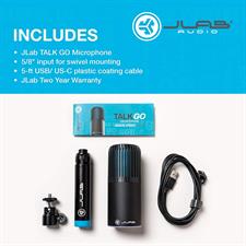 Lab Talk Go USB Microphone | USB-C Output | Cardioid or Omnidirectional | 96k Sample Rate | 20Hz - 20kHz Frequency Response | Volume Control and Quick Mute | Plug and Play