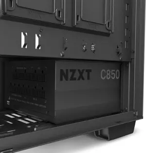 NZXT C850 Gold ATX Fully Modular Low-Noise PC Gaming Power Supply - 850 Watts - 80 Plus Gold - 12V-2x6 Connector - Zero Fan Mode - 100% Japanese Capacitors - Black