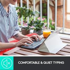 Logitech K380 Pebble Multi-Device Bluetooth Keyboard – Windows, Mac, Chrome OS, Android, iPad, iPhone, Apple TV Compatible – with Flow Cross-Computer Control and Easy-Switch up to 3 Devices –Dark Grey