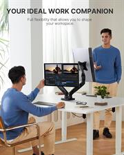 HUANUO Dual Monitor Stand, Adjustable Spring Monitor Desk Mount for 13-27 inch