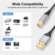 Pipika USB Printer Cable USB A to USB B Printer Cable