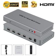 4X1 HDMI Multi-Viewer HDMI Quad Screen Real Time Multiview With HDMI Seamless Switcher Function Full 1080P & 3D Support 5 Modes for PS3/PC/STB/DVD (4X1 HDMI Multi-Viewer)
