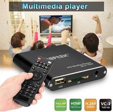 AGPTEK Mini Full HD 1080P Digital Media Player with Remote Control for MP3, WMA, OGG, AAC, FLAC, APE, AC3, DTS, ATRA Supports HDMI CVBS & YPbPr Video Output