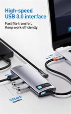 Baseus 6-in-1 USB C Hub, Type C Hub to 4K/30Hz HDMI Adapter with 100W