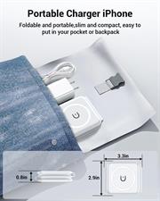Wireless Charger, Magnetic Foldable 3 in 1 Mag-Safe Charger, Fast Travel Wireless Charging Station for iPhone 15/14/13/12/ Series,for iWatch,for AirPods