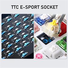 EPOMAKER CIDOO ABM084 TKL Hot Swap RGB 2.4Ghz/Bluetooth 5.0/Wired Mechanical Knob Keyboard NKRO with Poron Foam, 3000mAh Battery, Dye Subbed PBT Keycaps for E-Sport Win/Mac/Linux(Flamingo Switch)