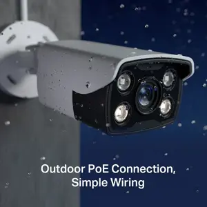 TP-Link VIGI C330 2.8mm Lens Smart Outdoor Security Camera | 3MP HD Full Color Network Camera | Smart IR | Built-in Microphone | IP67 Waterproof | H.265+ | PoE/12V DC CCTV