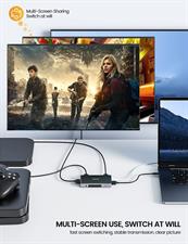 iDsonix HDMI Switch 4K@60Hz UHD HDMI Switcher Splitter 5 in 1 Out, HDMI Switch Box with IR Remote Control
