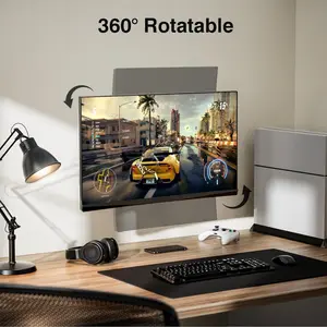Perlegear PGXSF1 TV Wall Bracket for Most 10-30 inch TVs or Monitors up to 20kg, Full Motion TV bracket Swivels Tilts Extends Rotates, Fits VESA 50x50mm/75x75mm/100x100mm
