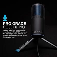Lab Talk Go USB Microphone | USB-C Output | Cardioid or Omnidirectional | 96k Sample Rate | 20Hz - 20kHz Frequency Response | Volume Control and Quick Mute | Plug and Play