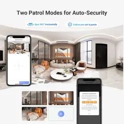 EZVIZ H7C Dual-Lens Pan & Tilt Wi-Fi Camera|Dual 2k Lenses Resolution|Two Way Calling|360 Panoramic View|Color Night Vision|Privacy Mode|MicroSD Card Support Upto 512GB|White