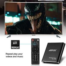 AGPTEK Mini Full HD 1080P Digital Media Player with Remote Control for MP3, WMA, OGG, AAC, FLAC, APE, AC3, DTS, ATRA Supports HDMI CVBS & YPbPr Video Output