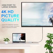 USB C HUB  11 in 1 Dongle with 4K HDMI, VGA, Type C PD, USB3.0, RJ45 Ethernet, SD/TF Card Reader, 3.5mm AUX, MacBook Pro/Air, Other Type C Laptops