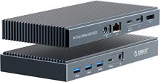 ORICO Thunderbolt 3 Dock 9-in-1 Dual M.2 NVMe/NGFF Enclosure, ORICO USB C Docking Station 40Gbps, 8K@60Hz Display or 4K@60Hz Dual Display, 60W Charging Power for Laptop, 15W for Smartphone
