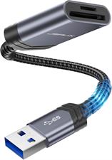 JSAUX USB 3.0 SD to SD/Micro Card Adapter 5Gbps 2TB Capacity TF SD Micro SD