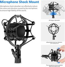 Neewer® NW-800 Professional Studio Broadcasting & Recording Microphone Set Including (1)NW-800 Professional Condenser Microphone + (1)Microphone Shock Mount + (1)Ball-type Anti-wind Foam Cap + (1) Microphone Power Cable 