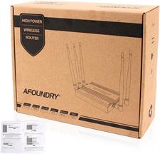 AFOUNDRY Dual Band Wireless AC Gigabit Router,6 External Antennas,Three Processors,Metal Computer WiFi N Router Used in Home,Enterprise,Villas