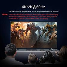 KCEVE 4 Ports KVM Switch, 4 In 1 Out HDMI KVM Switcher Box Support 4K @ 60Hz