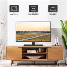 Rfiver UT1002 Universal Table Top TV Stand - Swivel TV Stand Base for 26-55 inch LCD/LED/OLED/Plasma TVs with Bracket Height Adjustable Max. VESA 400x400mm up to 40KG1