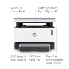 HP Never stop Laser MFP 1200a Printer Black and White