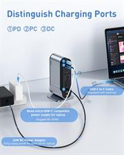 Baseus 17-in-1 USB C Docking Station to Cast on 3 Monitors with 100W PD USB-C Port