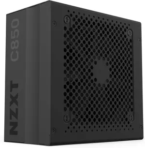 NZXT C850 Gold ATX Fully Modular Low-Noise PC Gaming Power Supply - 850 Watts - 80 Plus Gold - 12V-2x6 Connector - Zero Fan Mode - 100% Japanese Capacitors - Black