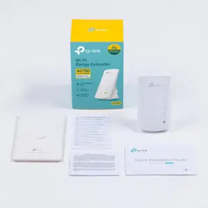 TP-Link RE200 AC750 Universal Dual Band Range Extender, Broadband/Wi-Fi Extender, Wi-Fi Booster/Hotspot with Ethernet Port, Plug and Play, Smart Signal Indicator