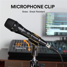OneOdio ON55 Wired Karaoke Microphone w/ 16.4ft XLR Cable, Mic Clips, Metal Female, ON/Off Switch - Vocal Dynamic Mic for Singing, Speech, Wedding, Outdoor Activities - Cord Handheld