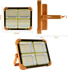 100W Rechargeable Work Light, 10000Lum Portable Solar LED Floodlight with USB Port/Magnetic/ 16500mAh/ 4 Lighting Modes, Emergency Work Lamp Job Site Ligh for Camping, Fishing 