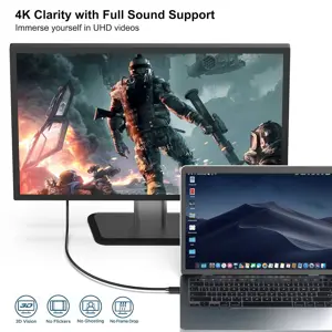 BENFEI USB C to HDMI 6 Feet Cable, USB Type-C to HDMI Cable, Thunderbolt 3/4 Compatible with iPhone 15 Pro/Max, MacBook Pro/Air 2023, iPad Pro