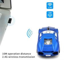 FIRSTMEMORY Wireless Car Mouse, 2.4G Cool Sport Race Car Shaped Mouse Wireless Optical Car Computer Mouse,1600 DPI for PC Laptop Desktop (Blue) Brand: Sunffice