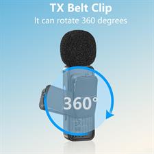 BOYA BY-V1 Wireless Lavalier Microphone for iPhone Plug Play External Lightning Mic Clip on Lapel Mic for Video Recording YouTube Live Streaming