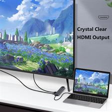 USB C HUB, 10 in 1 USB C Adapter with 4K HDMI, 100W PD, USB C Port, USB 3.0, RJ45 Ethernet, SD/TF Card Reader, Docking Station Compatible with MacBook Pro/Air USB C Laptops and Other Type C Devices