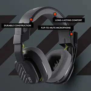 Logitech G Astro A10 Gen 2 Cross-Platform Wired Gaming Headset for PlayStation 5/4, Xbox S|X, Nintendo Switch, PC: 3.5mm Headphone Jack, 32mm Drivers, Flip-to-Mute Mic, Over-Ear (Renewed)
