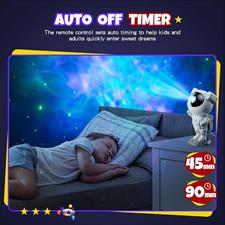 Astronaut Star Galaxy Projector - Space Starry Night Light Nebula Ceiling Projection Lamp with Timer and Remote, for Kids Adults for Bedroom, Gaming Room, Room Decor