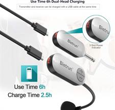 Bietrun UHF Wireless Microphone Headset, 165ft Range, Working Time 6H, 1/4''Plug, Wireless Headset Mic ＆Handheld Mic 2 in 1, for Karaoke Speaker, Amplifier, Mic Speakers