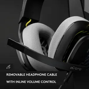 Logitech G Astro A10 Gen 2 Cross-Platform Wired Gaming Headset for PlayStation 5/4, Xbox S|X, Nintendo Switch, PC: 3.5mm Headphone Jack, 32mm Drivers, Flip-to-Mute Mic, Over-Ear (Renewed)