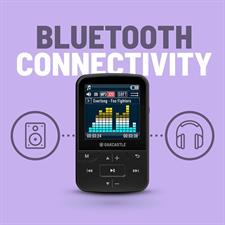 MP3 Player with Bluetooth | Portable Music Player with Headphones | Colour Screen, Easy Controls, Lock Button, Sports Clip | Oakcastle 8GB Bluetooth