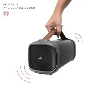 URBN Bang 1000 10 Watts Bluetooth Wireless Speaker with Built-in FM Radio (Black)
