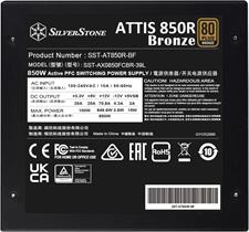 SilverStone SST-AT850R-BF ATTIS 850R 80 PLUS Bronze 850W ATX 3.1 Power Supply