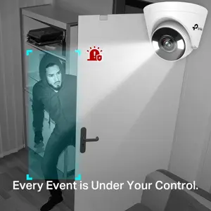 TP-Link VIGI C440 2.8mm Lens Smart Security Camera | 4MP Ultra HD Full-Color Turret Network Camera | Smart Detection | ONVIF | H.265+ | PoE/12V DC CCTV | Remote Monitoring/Pan/Tilt