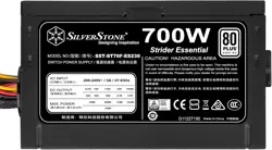 SilverStone SST-ST70F-ES230 - Strider Essential Series, 700W 80 Plus 230V EU ATX PC Power Supply, Low Noise 120mm