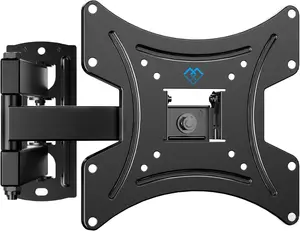 PERLESMITH PSSFK1 TV Wall Bracket for Most 13-42 Inch TVs, 20kg Weight Capacity Max VESA 200x200mm, Solid and Sturdy TV Bracket with Swivel Tilt 