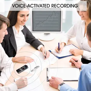 SAIMPU 8GB Digital Voice Recorder with MP3 Player, Professional Noise Reduction, Rechargeable, USB, 85 Hours Recording, Mono Microphone
