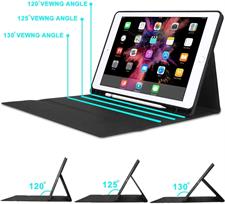 KVAGO iPad Keyboard Case 9.7 inch, Compatible with iPad 6th Generation,iPad 5th Generation, iPad Pro 9.7 inch, iPad Air 2,iPad Air, Protective Folio Cover with Wireless Bluetooth Keyboard -Black