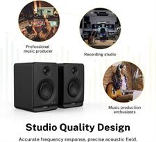 Donner Dyna 3 Studio Monitors 3" 5.0 Bluetooth, for Music Production, Live Streaming and Podcasting (Black)