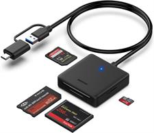 BENFEI 4in1 USB USB-C to SD Micro SD MS CF Card Reader Adapter